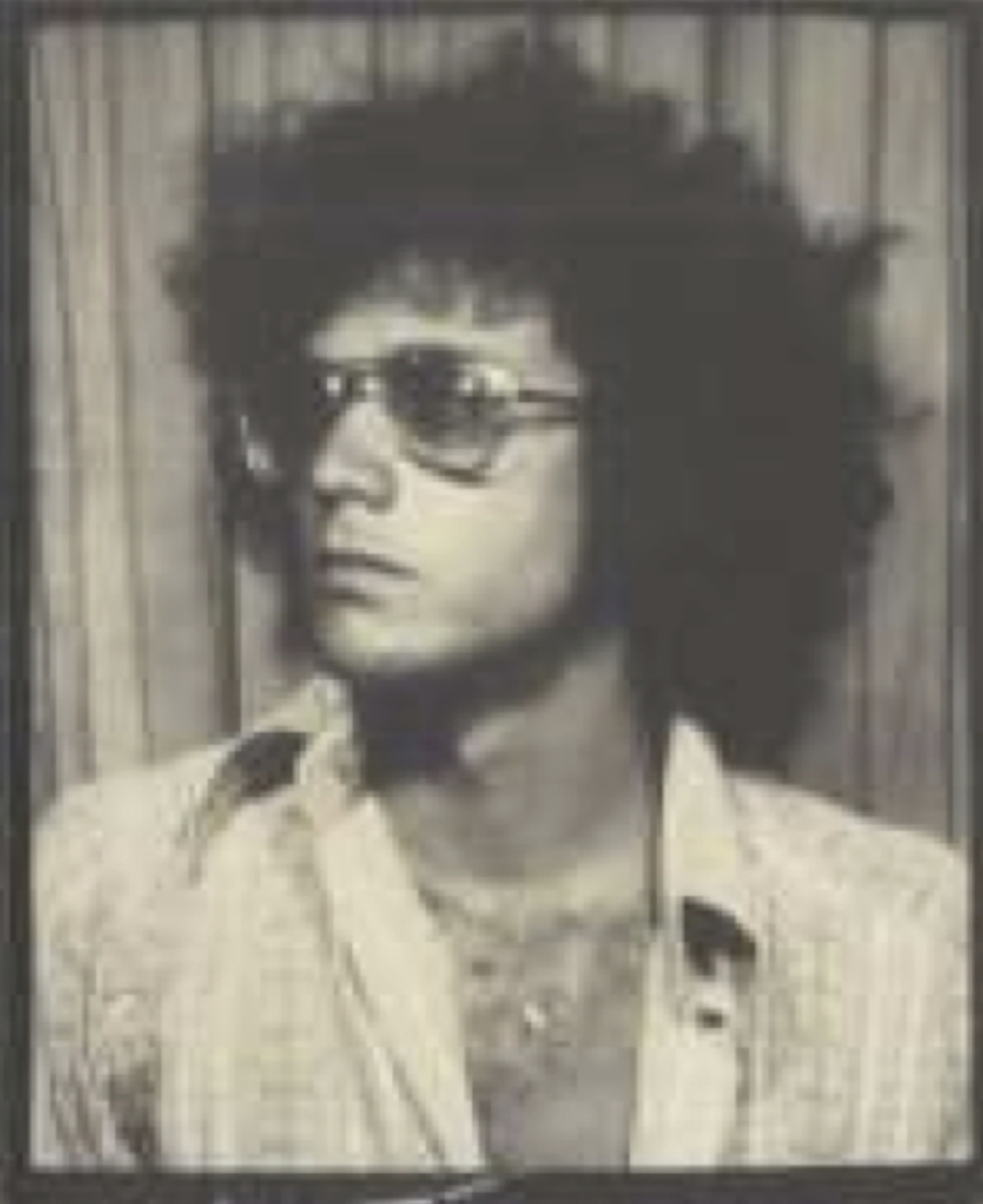 A photobooth shot of Youngbear Roth in the days before he met Eden Ahbez in 1971-72. Roth says that he was trying to kick an opium habit during this time, ... - yb-photobooth